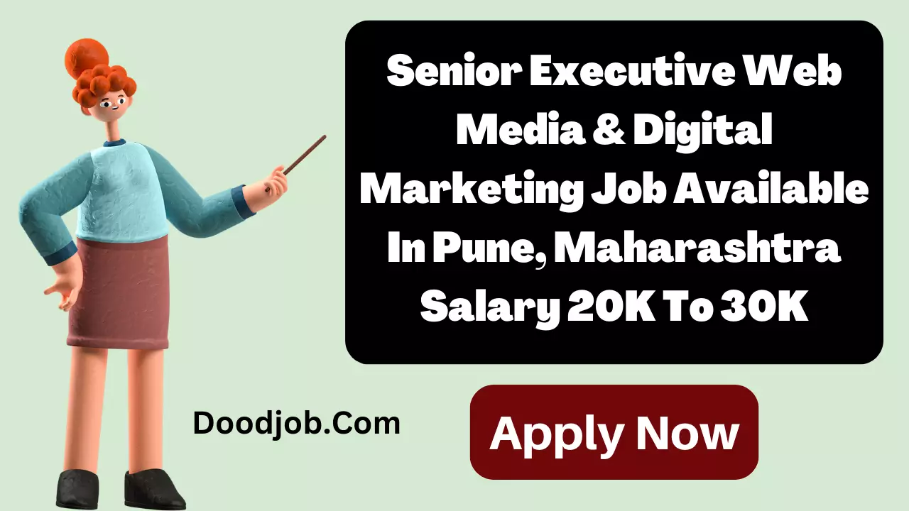 Senior Executive Web Media & Digital Marketing Job Available In Pune, Maharashtra Salary 20K To 30K