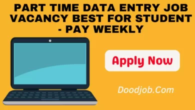 Part Time Data Entry Job Vacancy Best For Student - Pay Weekly - Fresher Also Apply
